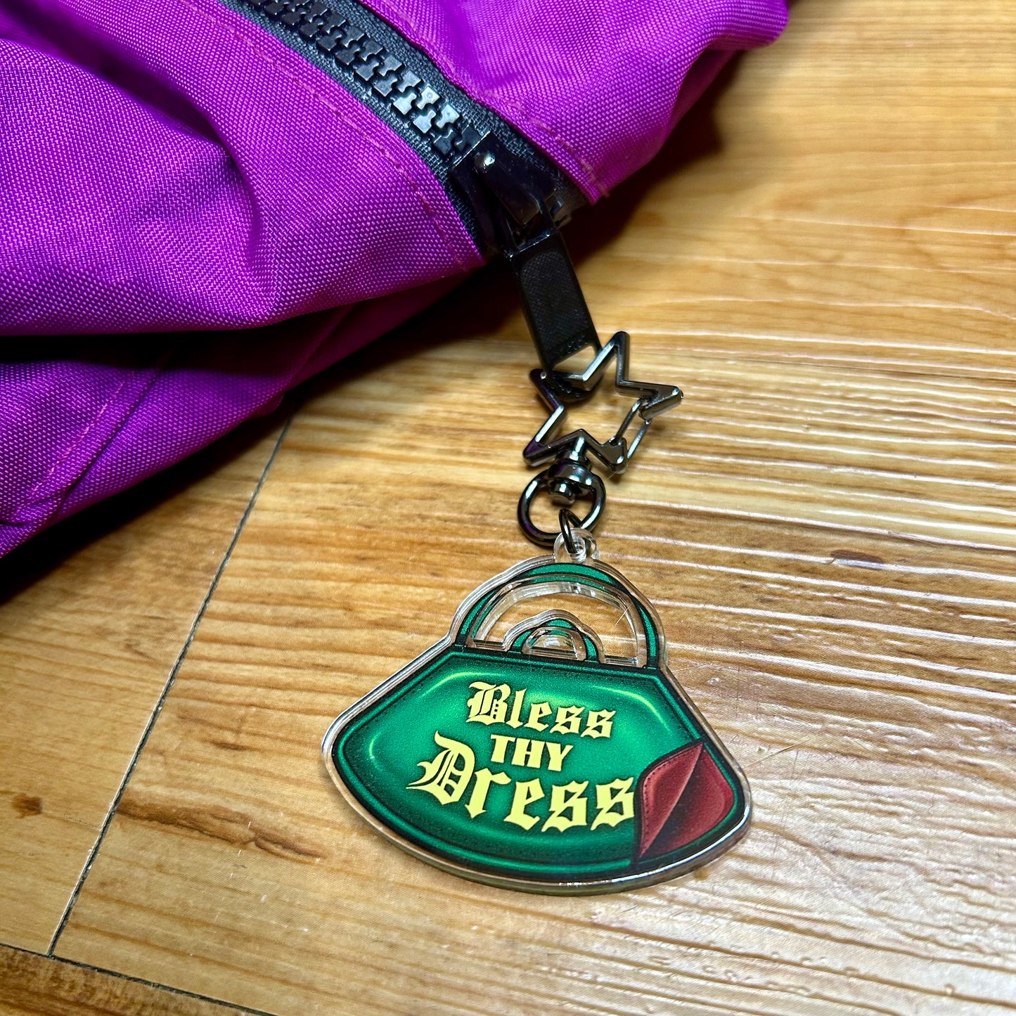 Bless Thy Dress Keychain / Zipper Pull