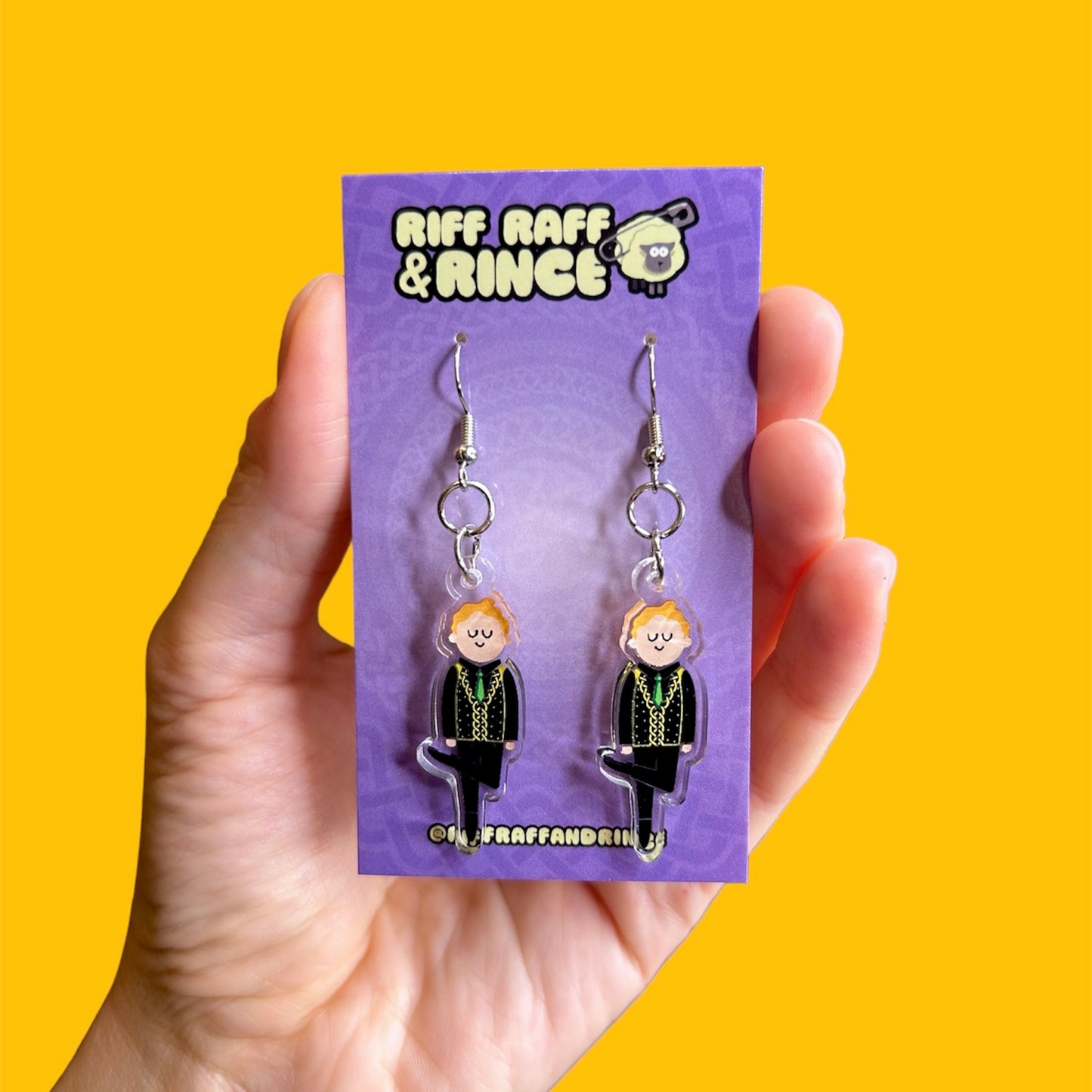 Redhead Irish Dancer Boy Earrings by Teo Zirinis