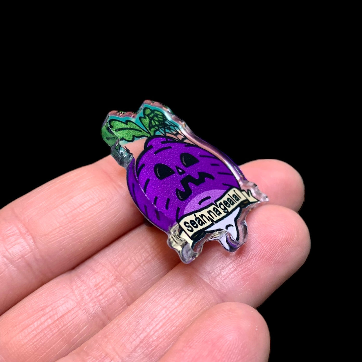 Samhain/Halloween Seán na Gealaí Acrylic Pin