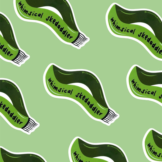 Whimsical Skedaddlers Sash Sticker