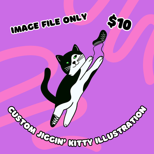 Custom Jiggin’ Kitty Illustration