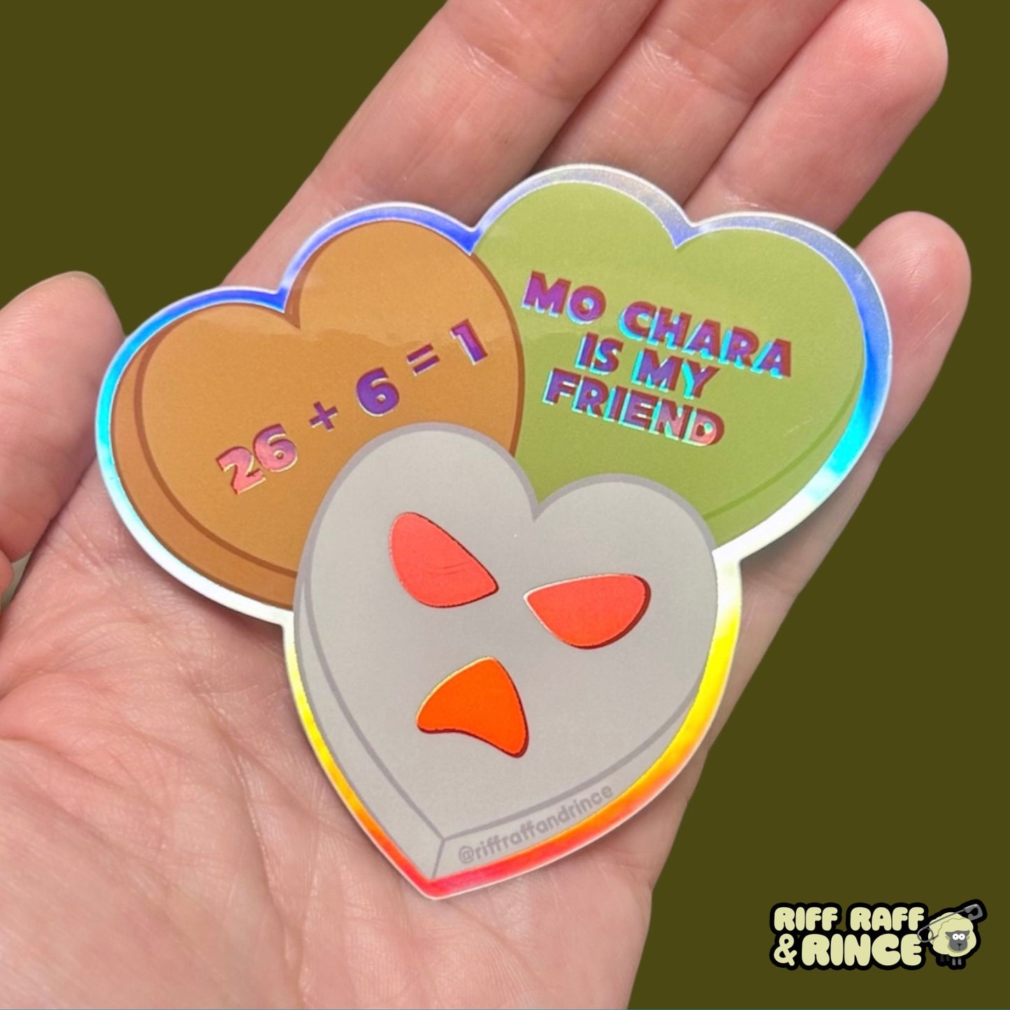 Kneecap Irish Rap Holographic Sticker
