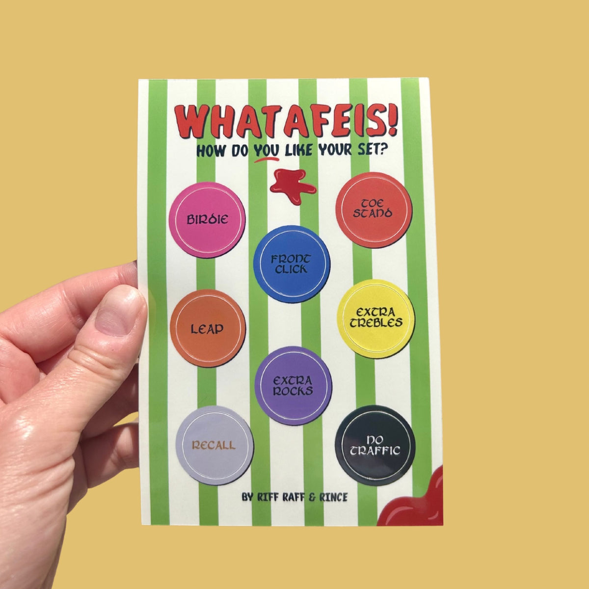 Whatafeis Burger Sticker Sheet