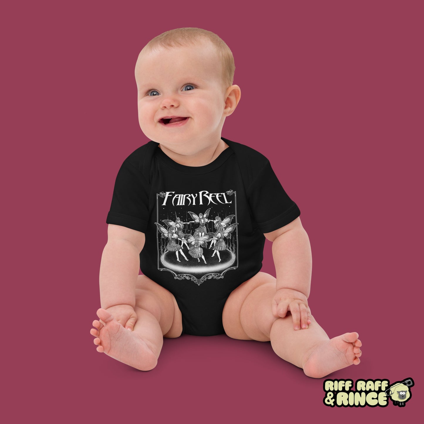 Fairy Reel Metal Baby Bodysuit