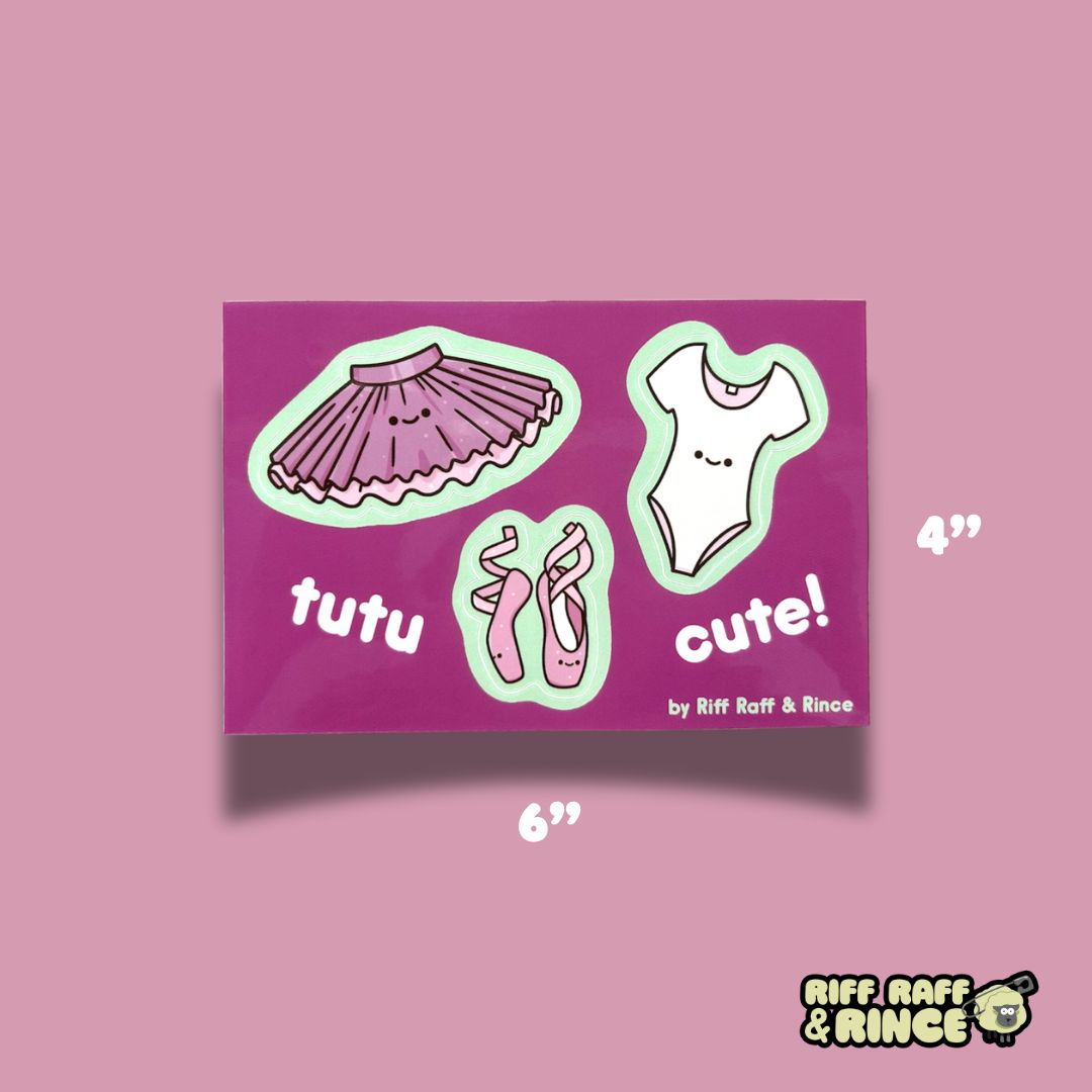 Tutu Cute Sticker Sheet