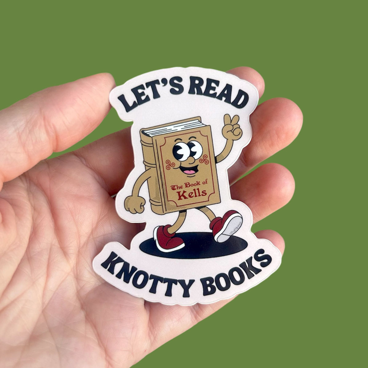 The Knotty Book of Kells Sticker
