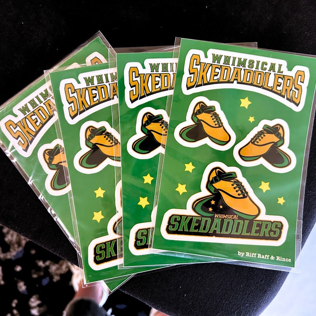 Whimsical Skedaddlers Sticker Sheet