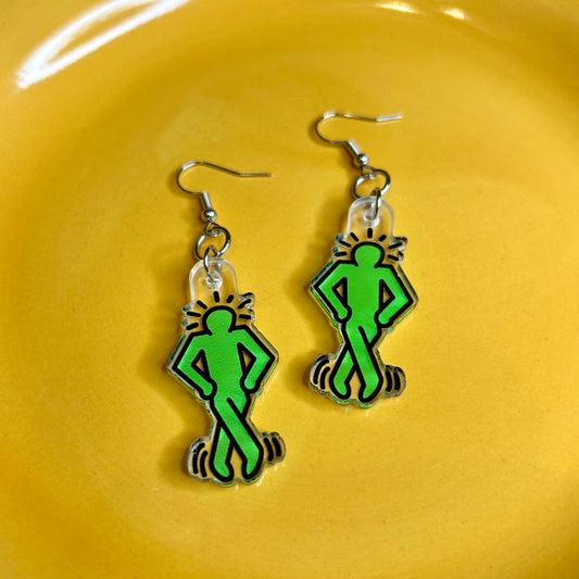 Irish Dance Pop Art Acrylic Earrings