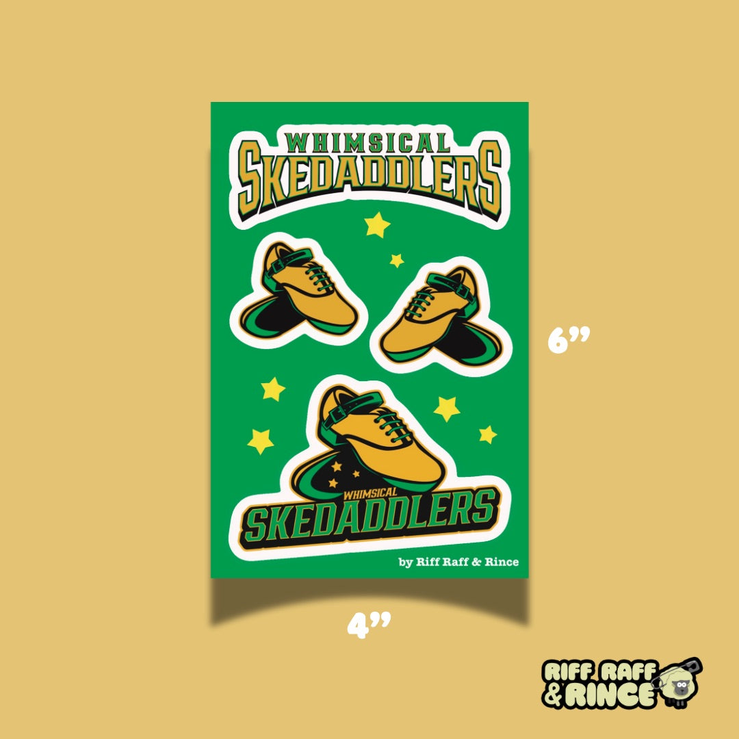 Whimsical Skedaddlers Sticker Sheet