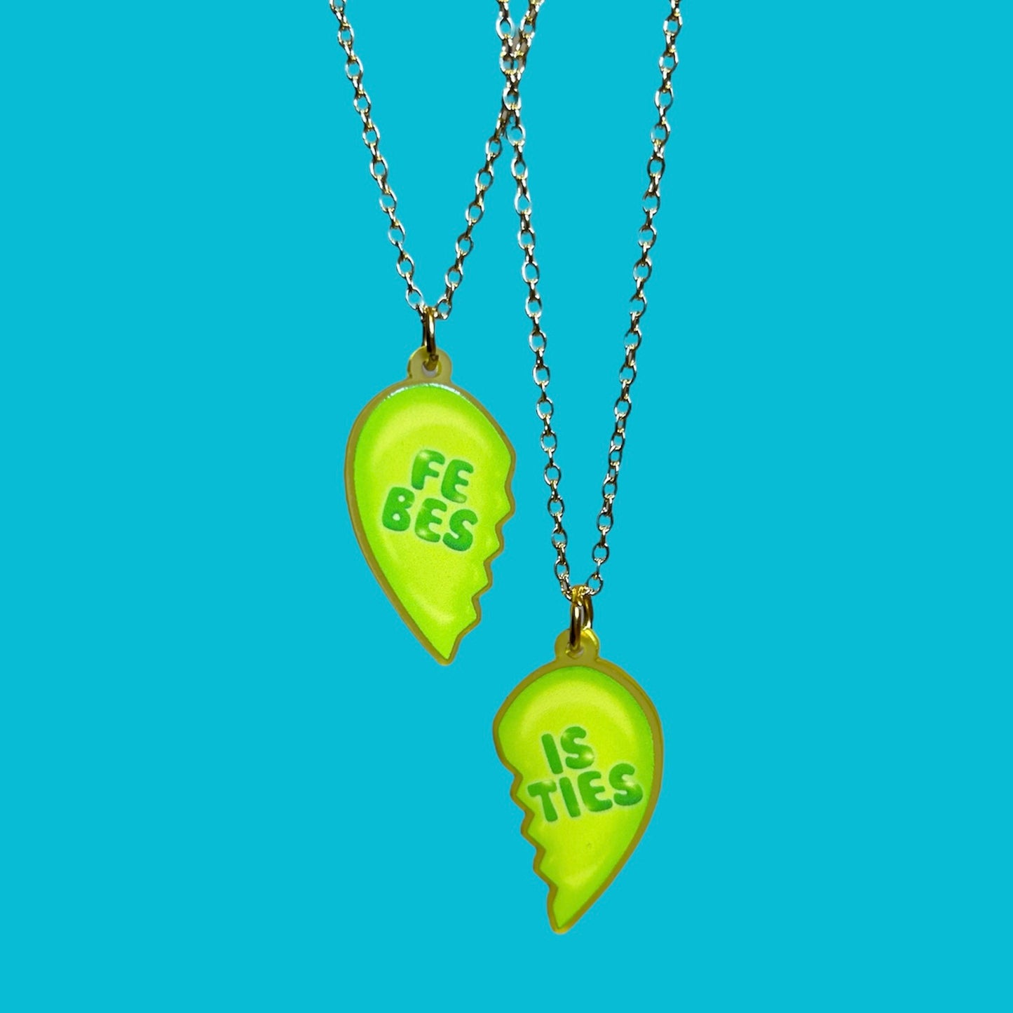 Feis Besties Acrylic Necklace Set