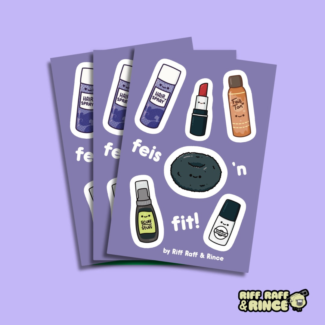Cute Feis ‘n Fit Sticker Sheet