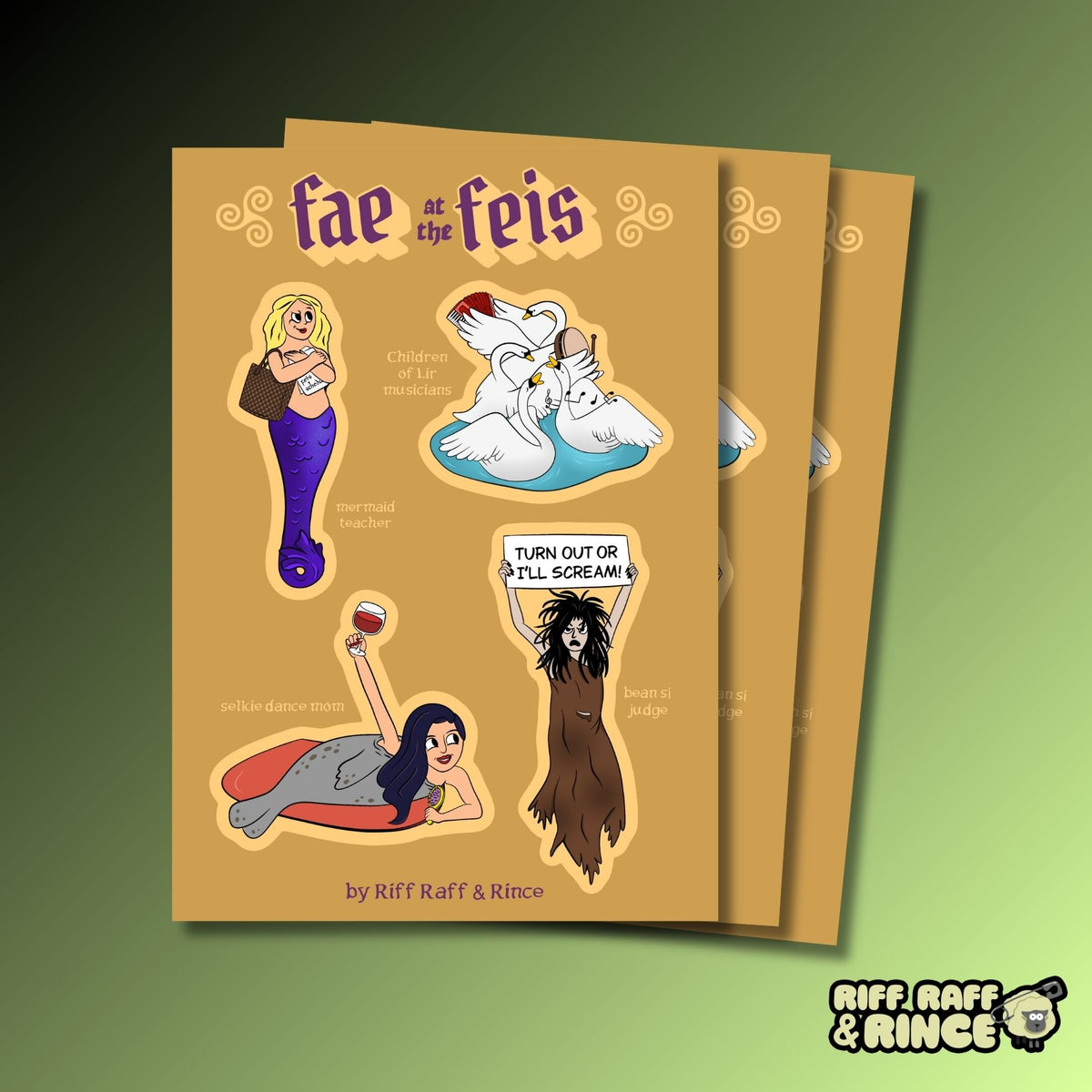Fae at the Feis Sticker Sheet