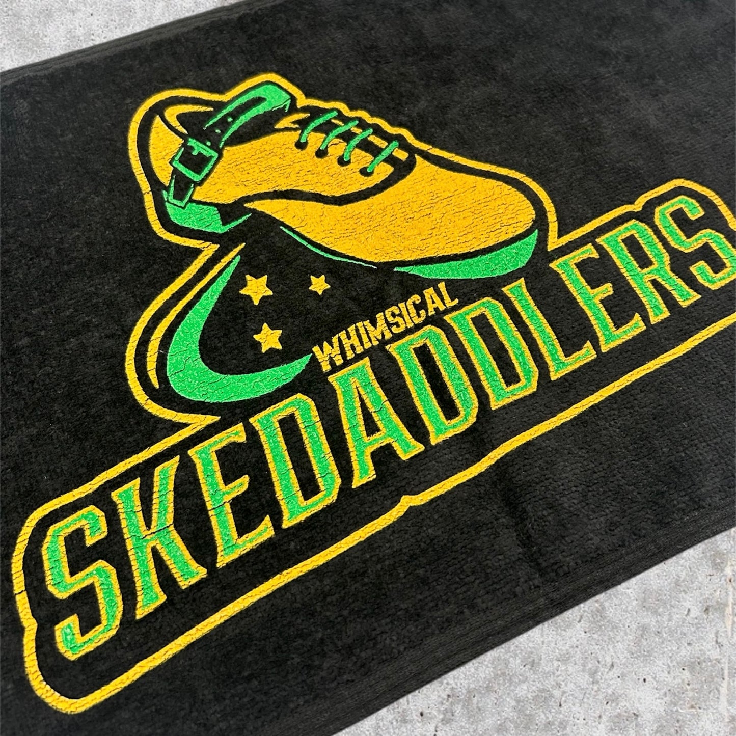 Whimsical Skedaddlers Gym Towel