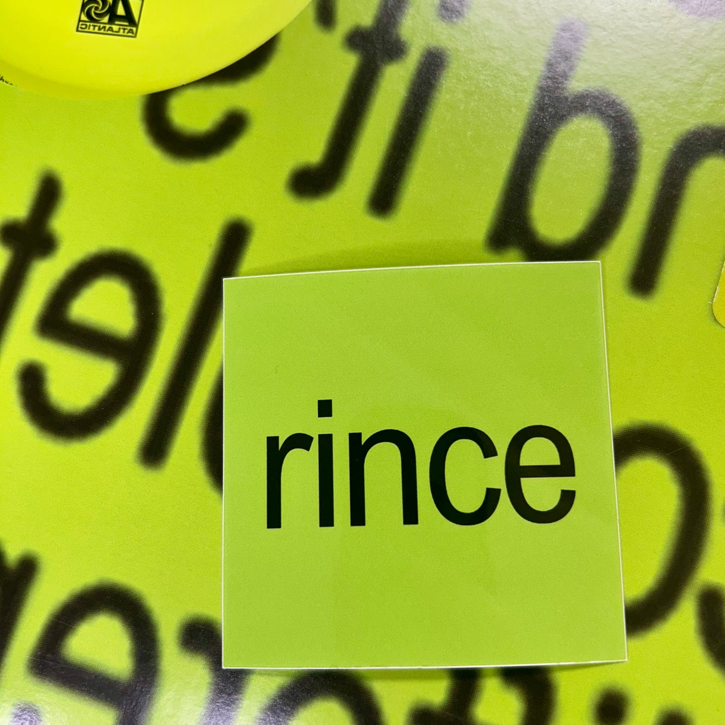 Rince Green Square Sticker