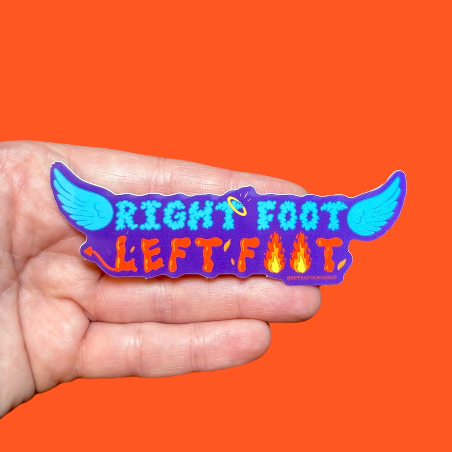 Right Foot Left Foot Sticker