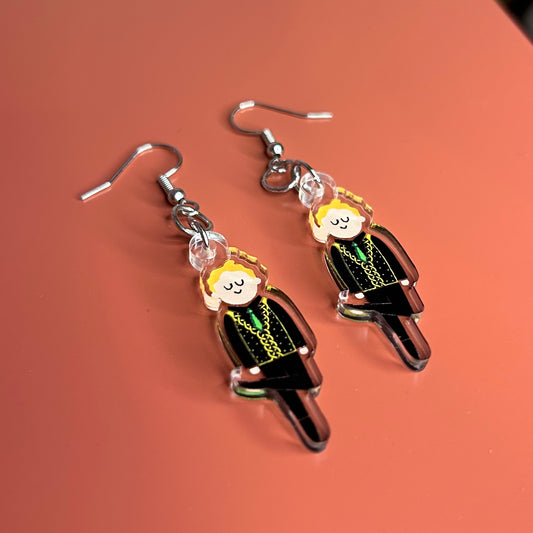 Redhead Irish Dancer Boy Earrings by Teo Zirinis