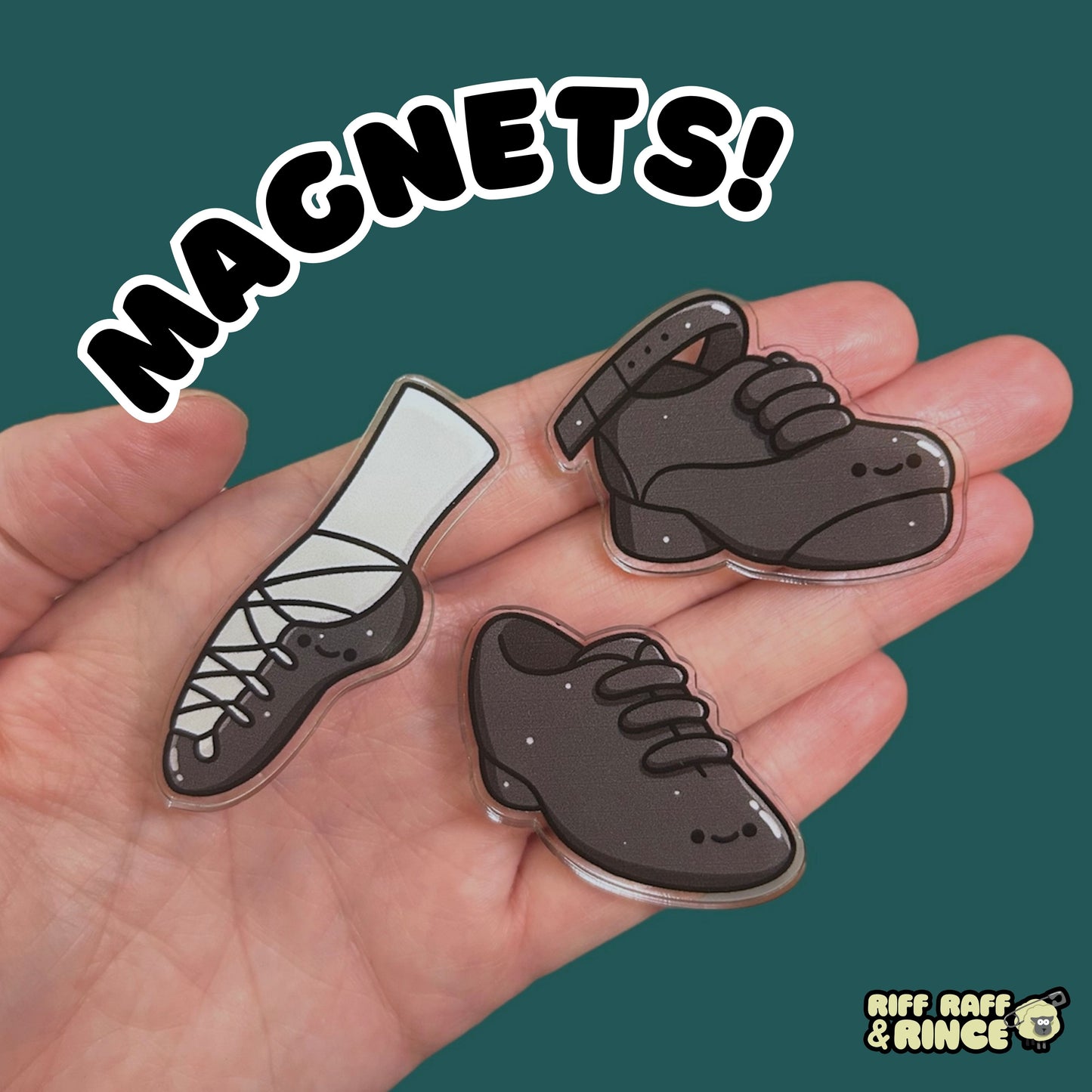 Too Jiggin' Cute Shoe Magnet Set