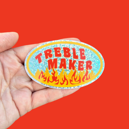 Treble Maker Y2K Glitter Sticker