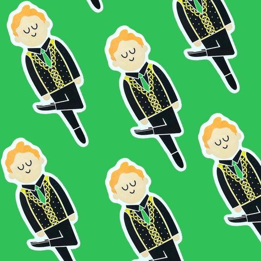 Redhead Boy Irish Dance Sticker by Teo Zirinis