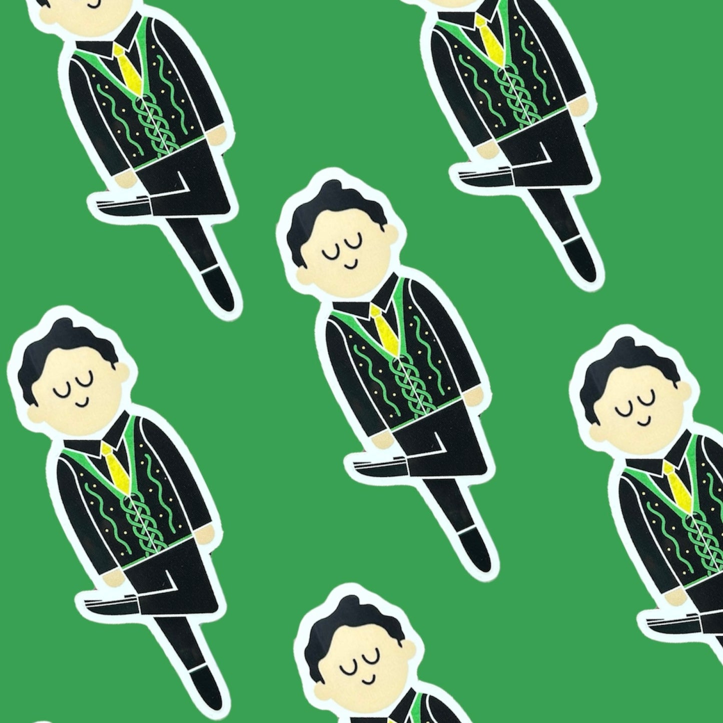 Brunette Boy Irish Dance Sticker by Teo Zirinis