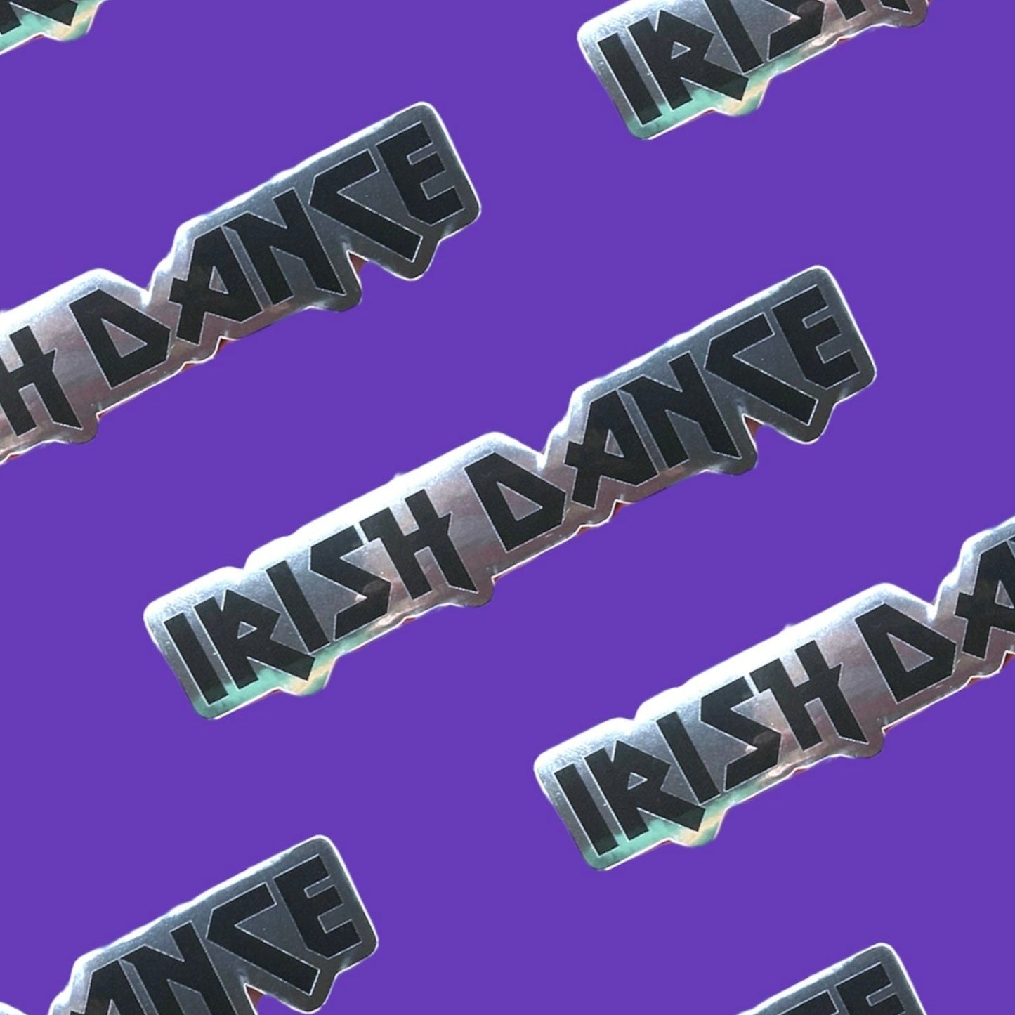 Irish Dance Metal Font Sticker