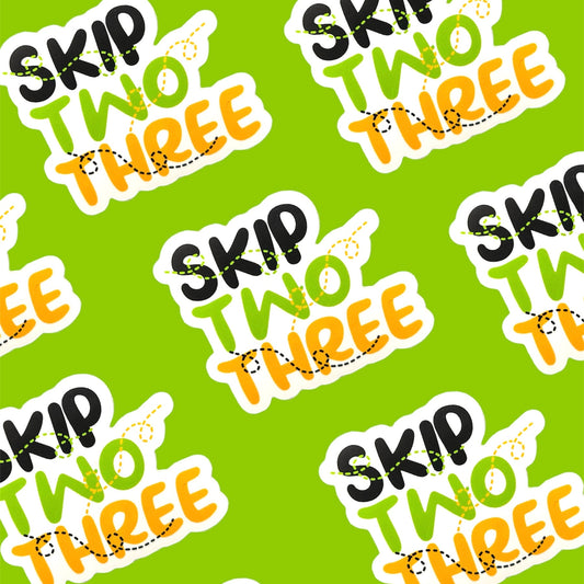 Skip, Two, Three Irish Dance Steps Sticker