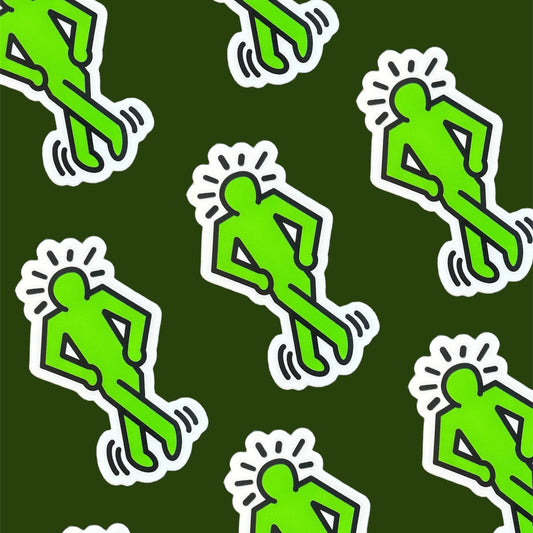 Pop Art Irish Dance Figure Sticker