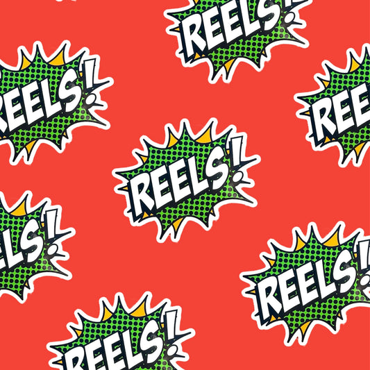 Reels! Comics Text Sticker