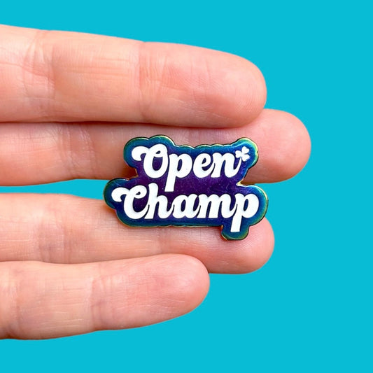 Open Champ Rainbow Enamel Pin