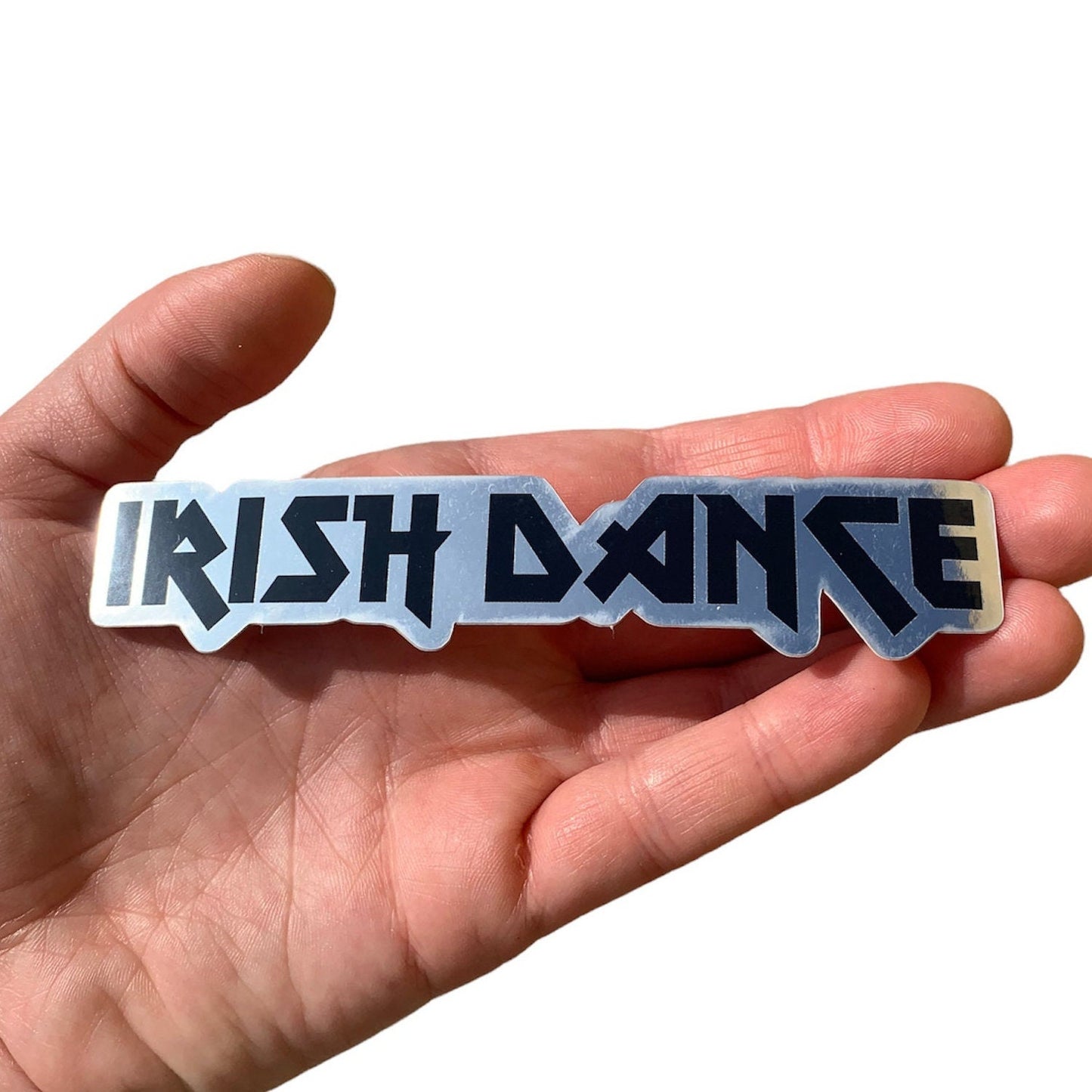 Irish Dance Metal Font Sticker