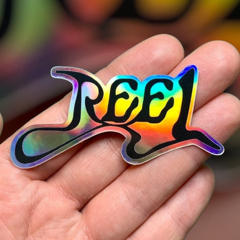 Reel Holographic Sticker (Rock Band Parody)
