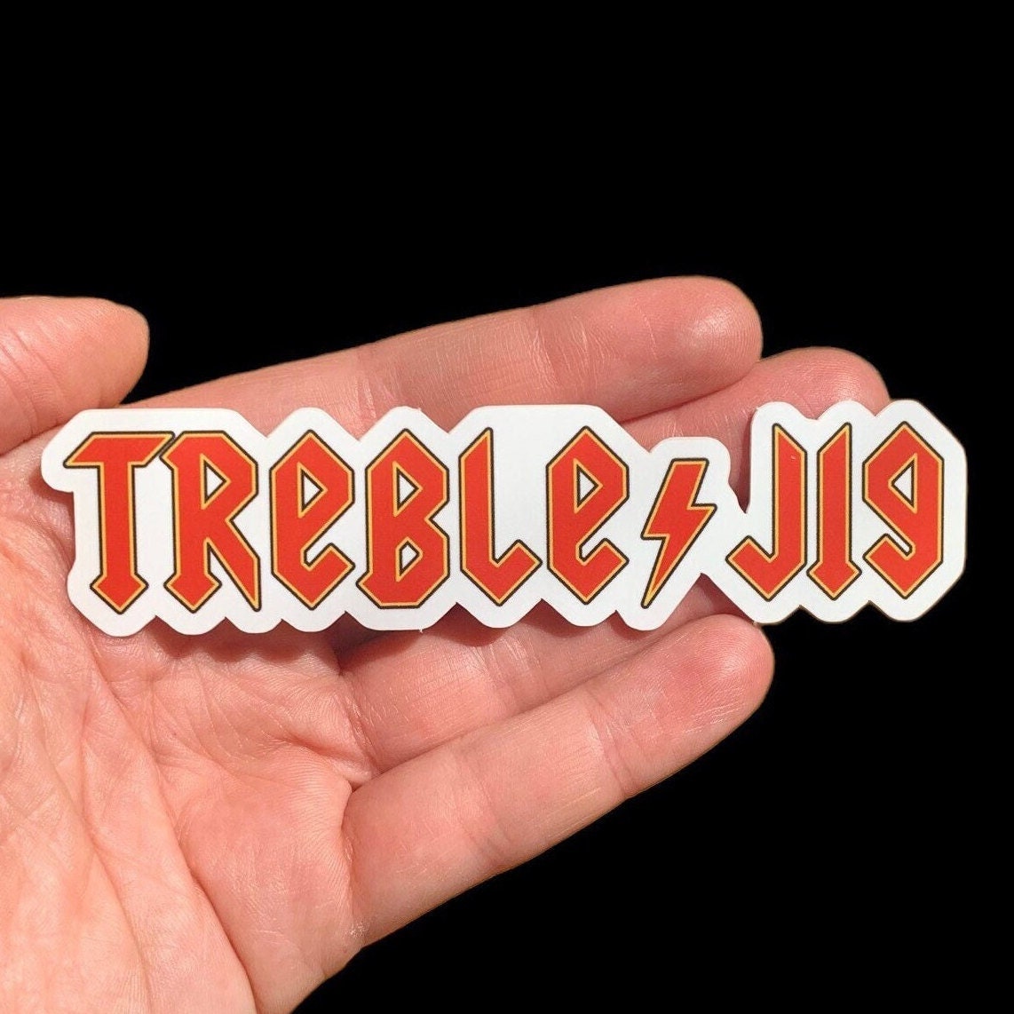 Treble Jig Sticker (Rock Band Parody)