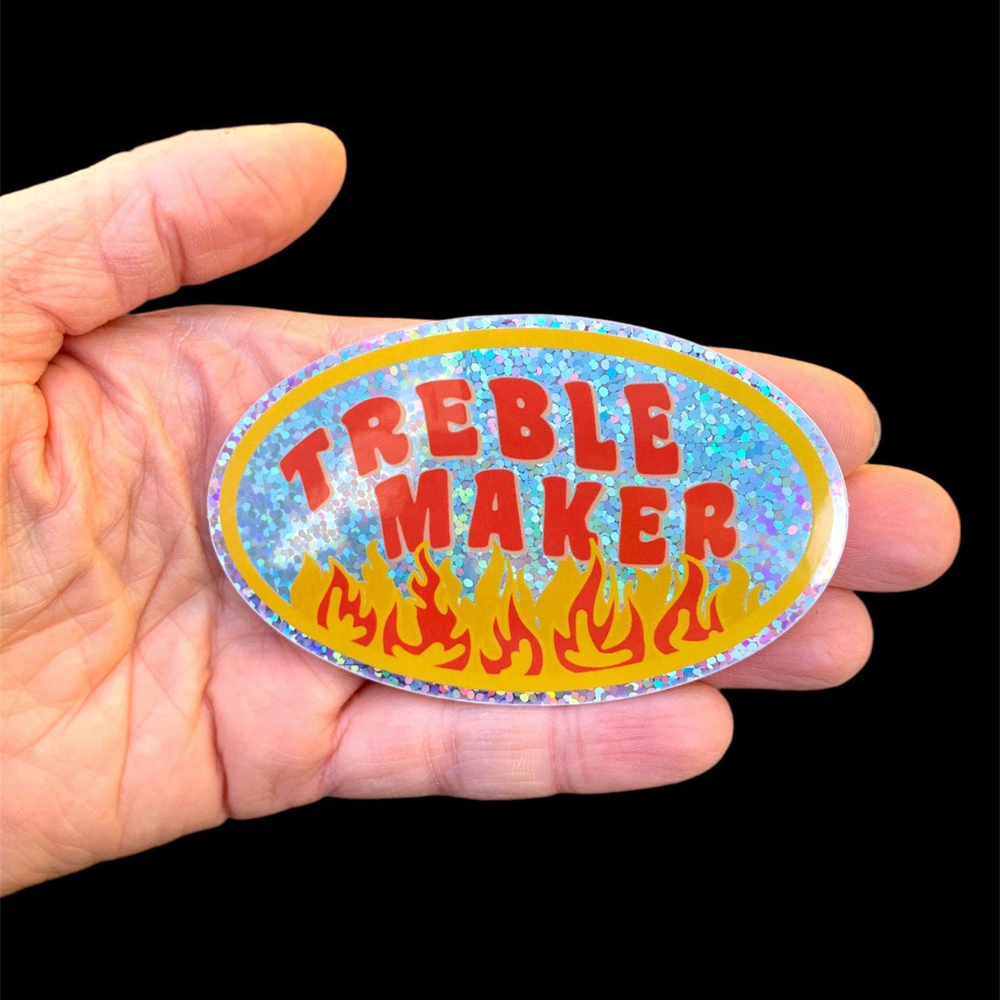 Treble Maker Y2K Glitter Sticker