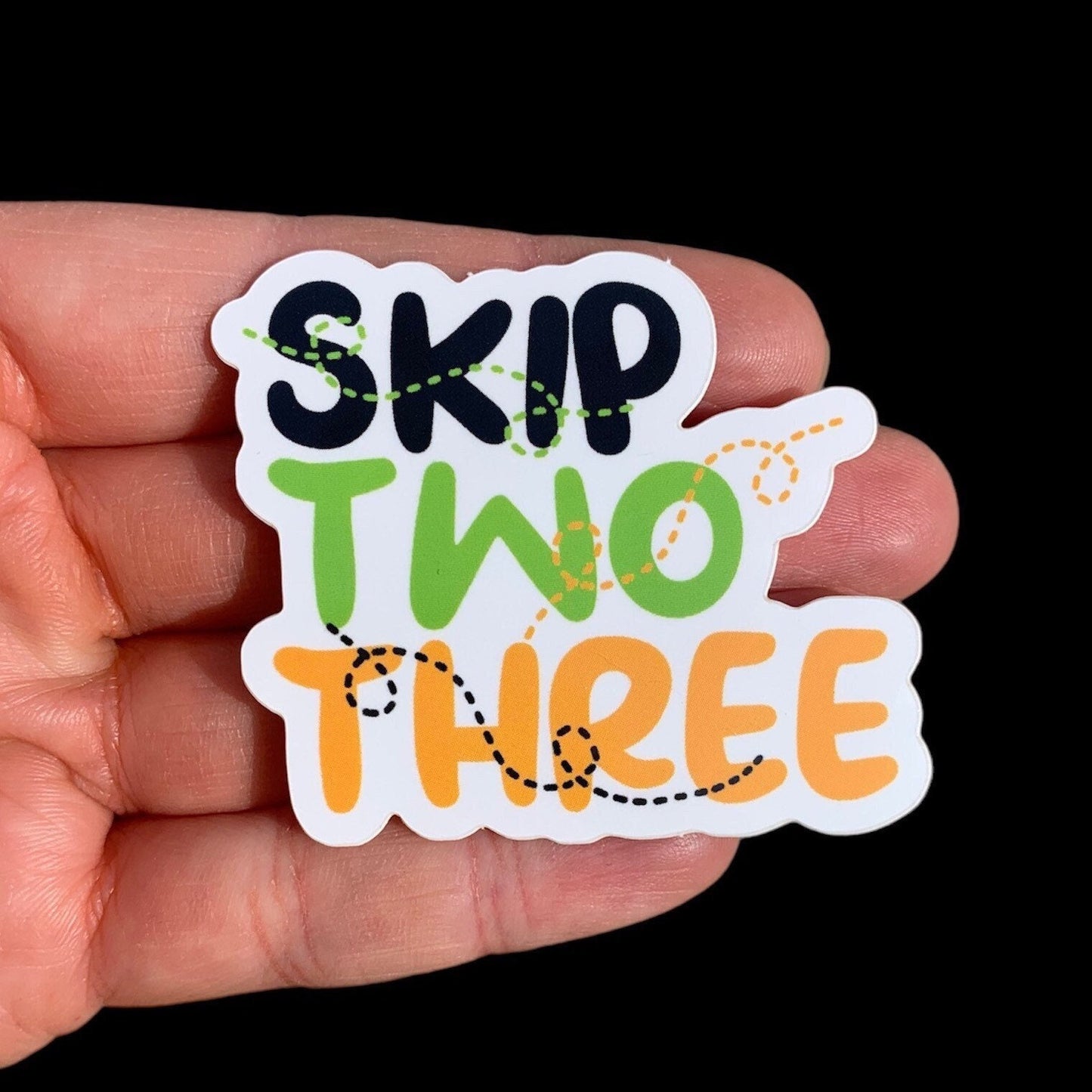 Skip, Two, Three Irish Dance Steps Sticker