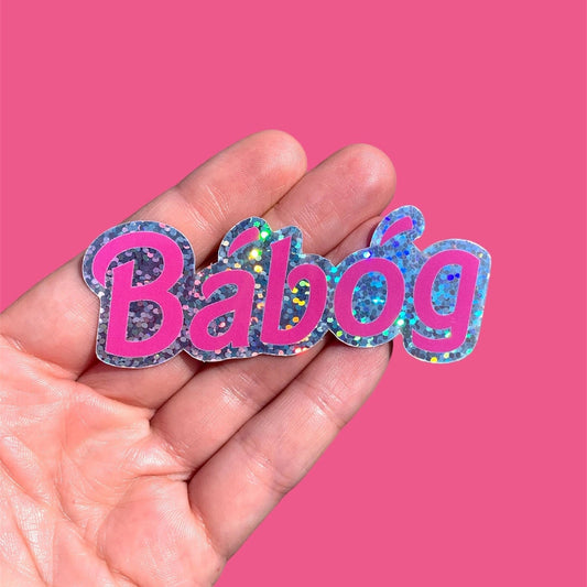 Bábóg “Doll” in Irish Glitter Sticker