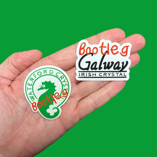 Bootleg Irish Crystal Clear Sticker Set